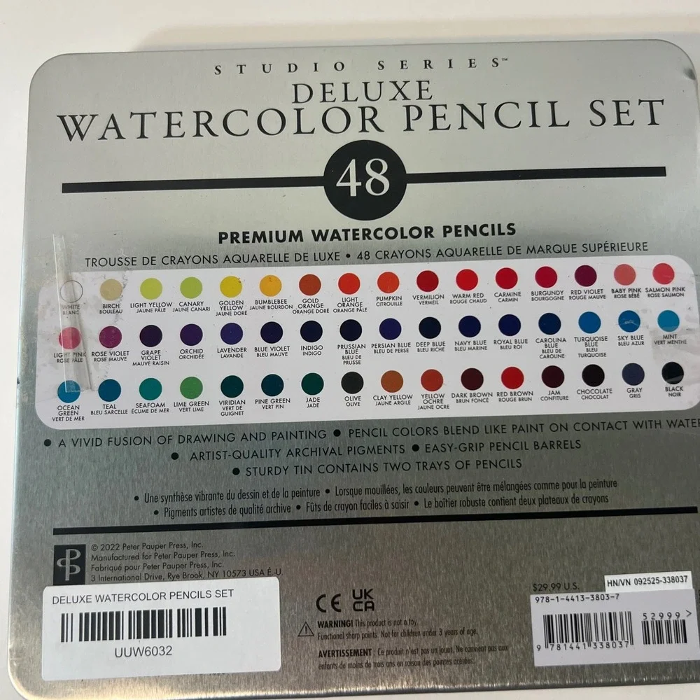Studio Series Deluxe Watercolor Pencil‎ Set 48 Premium NIP